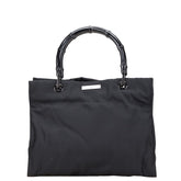 グッチ バンブー ハンドバッグ 002 1016 ブラック ナイロン レディース GUCCI 【中古】